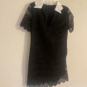 Zara Black & White Lace Dress